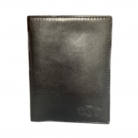 Pánska kožená peňaženka, čierna