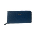 Kožená dámska peňaženka, modrá