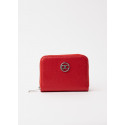 Dámska kožená peňaženka, červená
